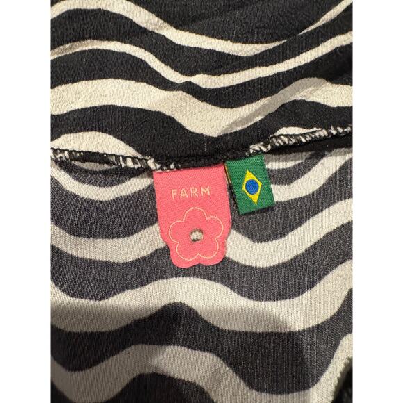 Farm Rio Graphic Fingers Crossed Dress Size Small Rare and Unique - Picture 3 of 6